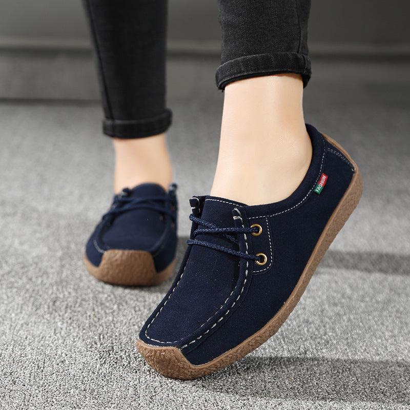 Women's Spring Real Comfortable Flat Mom Casual Shoes