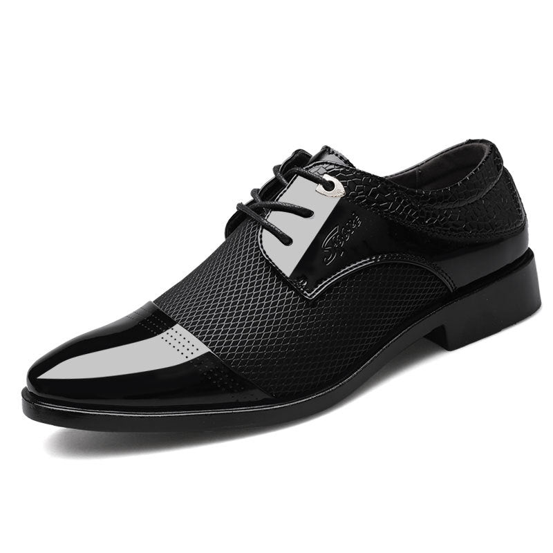 Zapatos de cuero versátiles formales cómodos para negocios de verano para hombres