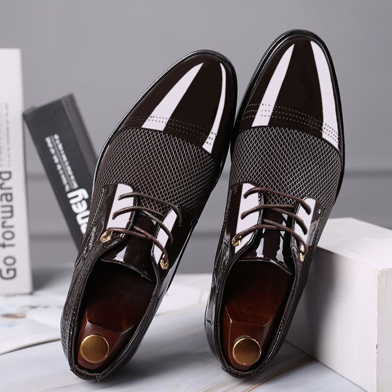 Zapatos de cuero versátiles formales cómodos para negocios de verano para hombres