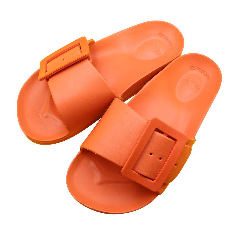 Women's Indoor And Outdoor Lightweight Non-slip Wear-resistant Four-flat Sandals