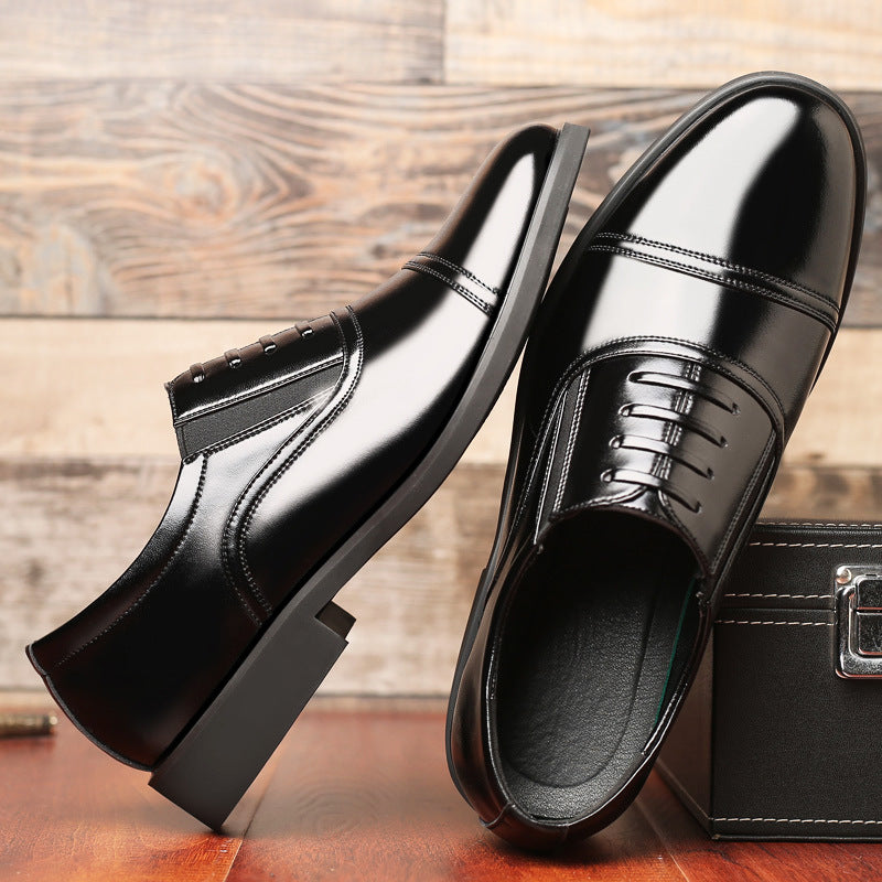 Zapatos de cuero profesionales de tres secciones de ropa Formal para hombres