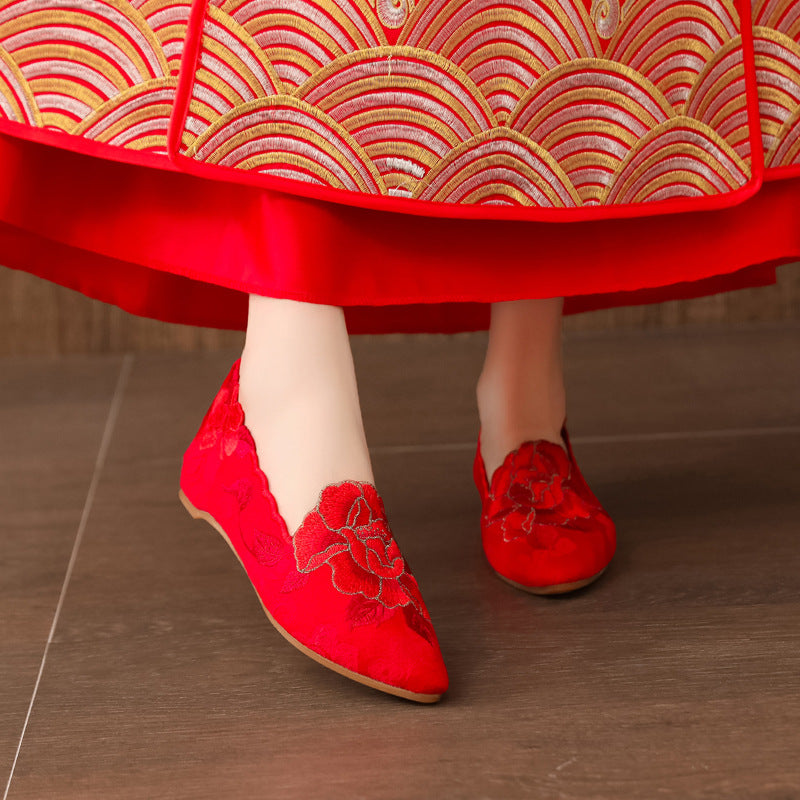 Weiche Canvas-Schuhe für Damen mit flacher Sehnensohle