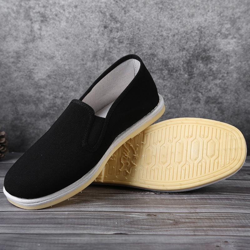 Strong Sole Cloth Resin Bottom Leisure Male Handmade Canvas Shoes