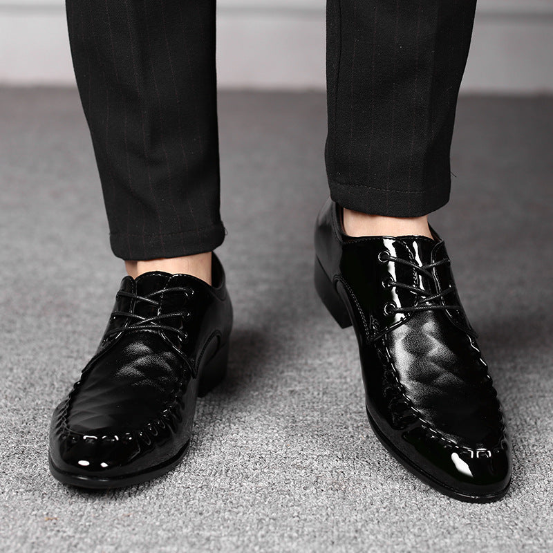 Zapatos de cuero grandes formales de negocios talla grande para hombres