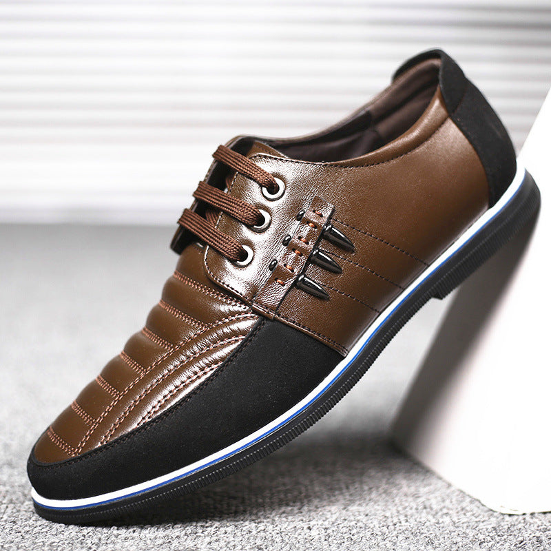 Durable Men's Spring Size Trendy Lace Casual Shoes