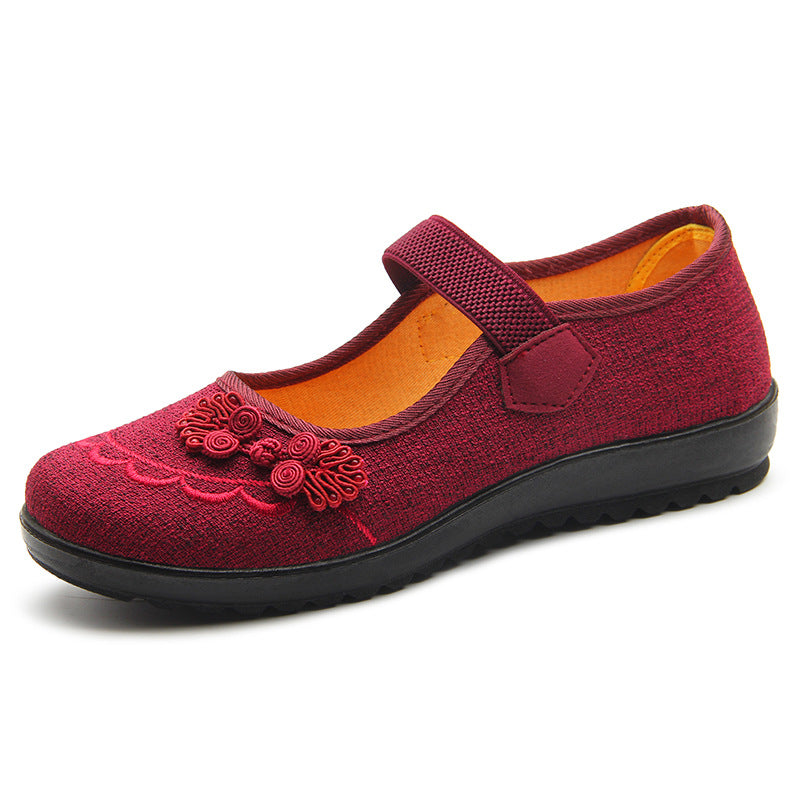 Cloth Female Mother Soft Bottom Polyurethane Women's Shoes