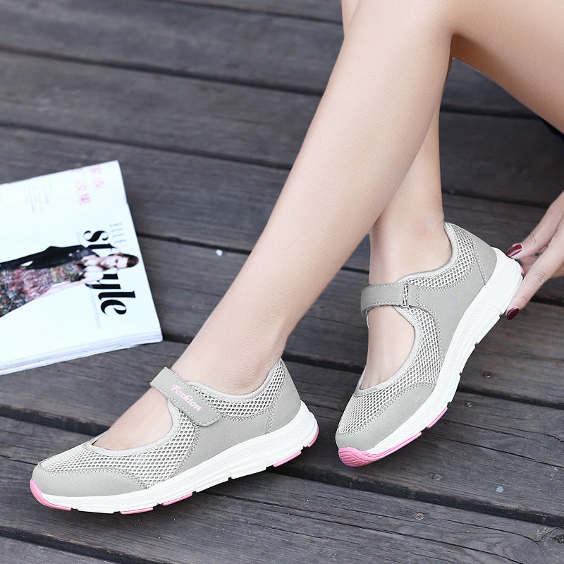 Women's Trendy Fashion Mom Plus Size Breathable Lightweight Solid Women's Shoes