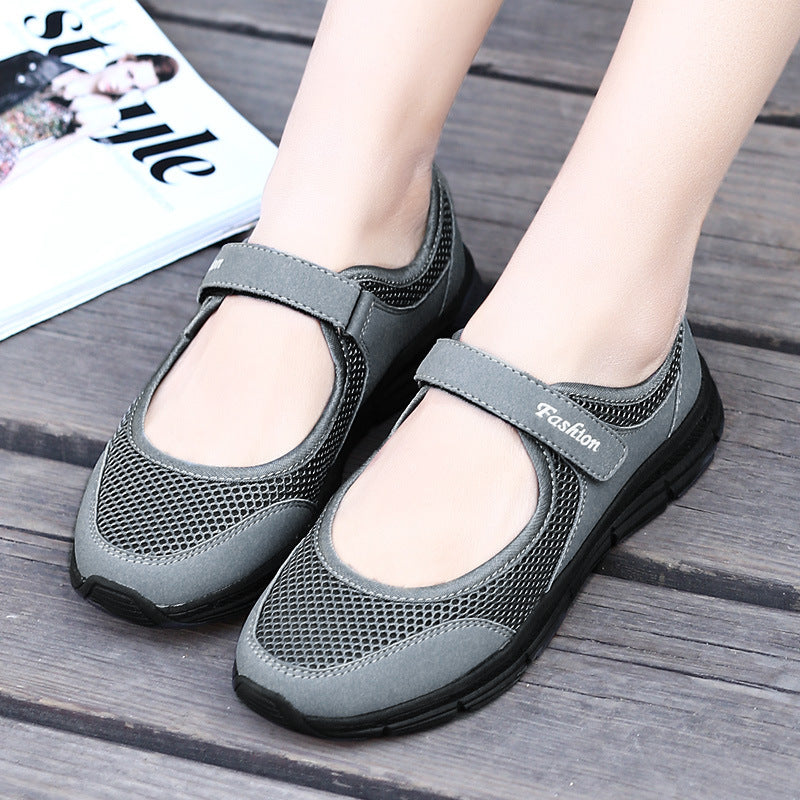 Women's Trendy Fashion Mom Plus Size Breathable Lightweight Solid Women's Shoes