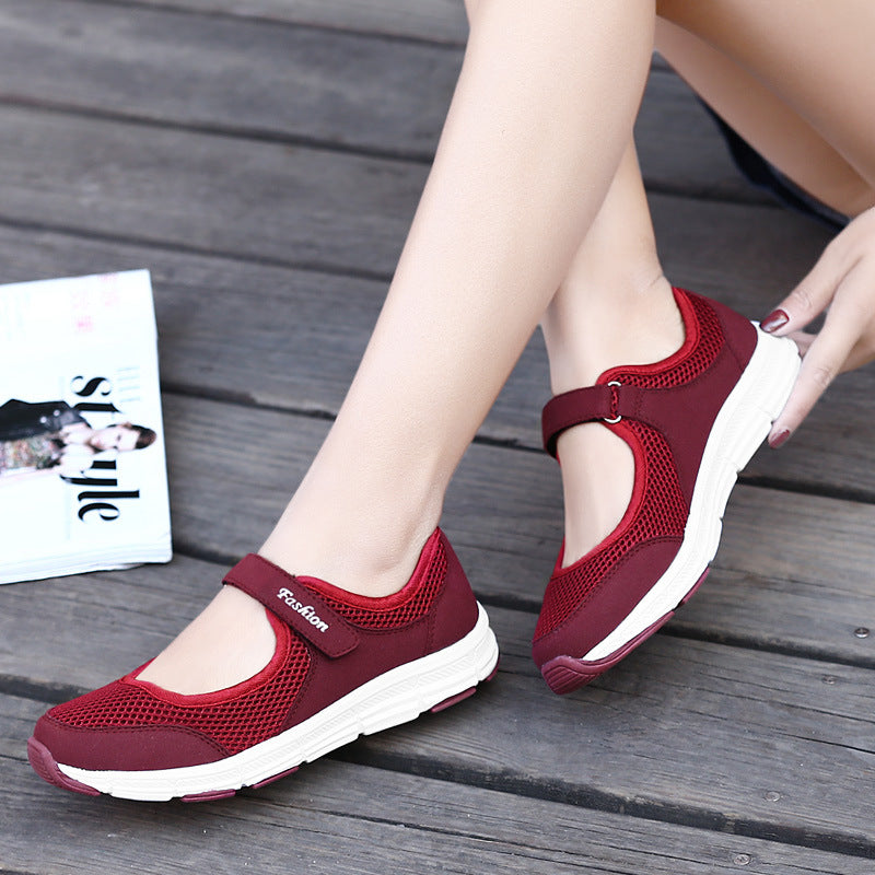 Women's Trendy Fashion Mom Plus Size Breathable Lightweight Solid Women's Shoes