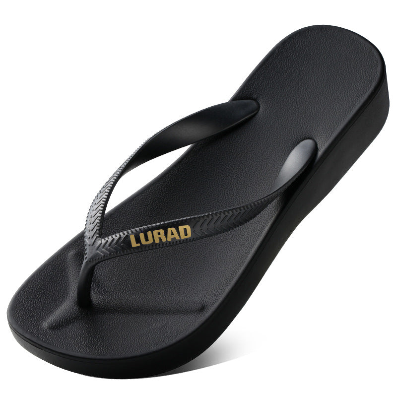 Women's Summer Wedge Flip-flops Outer Wear Thick Flip Flops