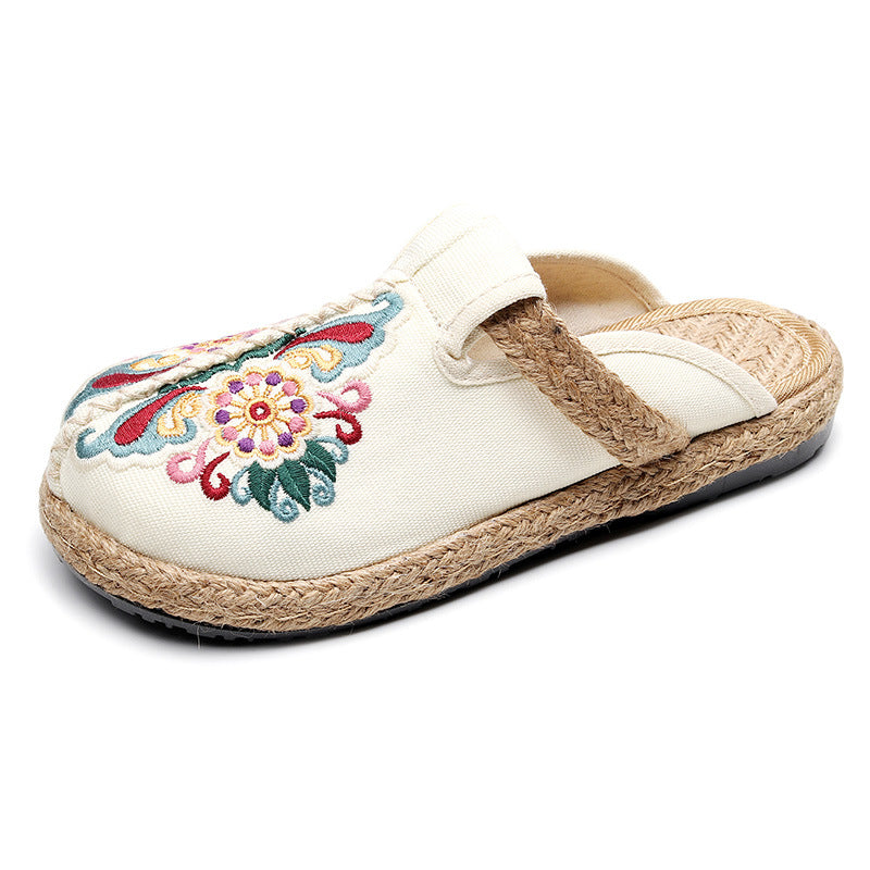 Women's Listed Ethnic Style Retro Tribal Embroidered Sandals