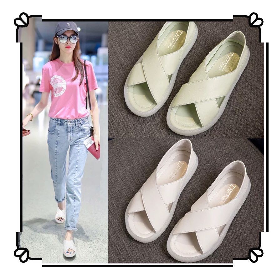 Women's All-match Flat For Pregnant Large Size Sandals