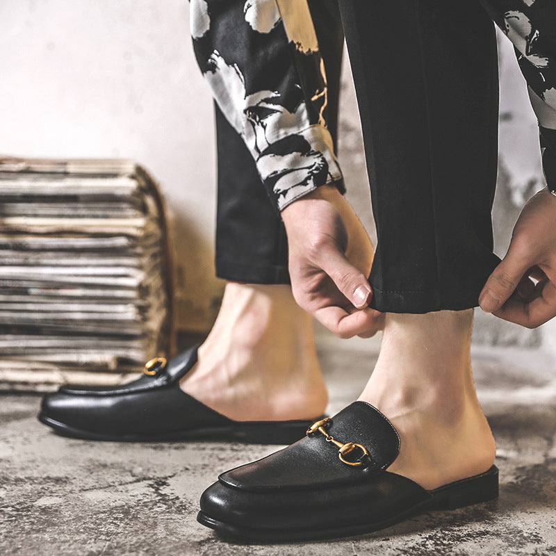 Men's And Comfortable Summer Korean Style Trendy British Sandals