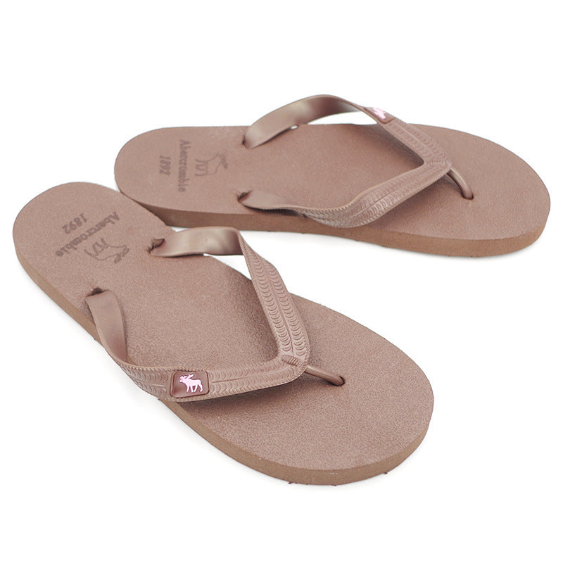 Herren-Strand-Flip-Flops, rutschfeste Outdoor-Flip-Flops mit Hirschmotiv