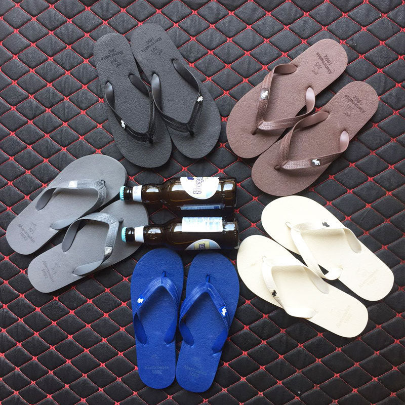 Herren-Strand-Flip-Flops, rutschfeste Outdoor-Flip-Flops mit Hirschmotiv