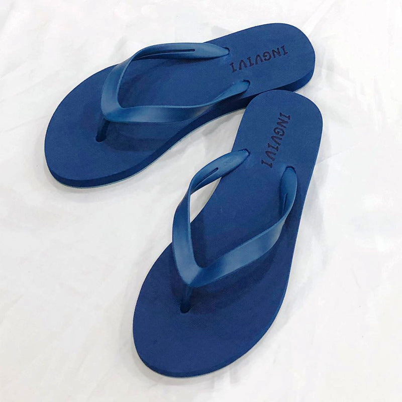 Women's Flip-flop Flat Beach Flip-flops Rubber Background Sandals