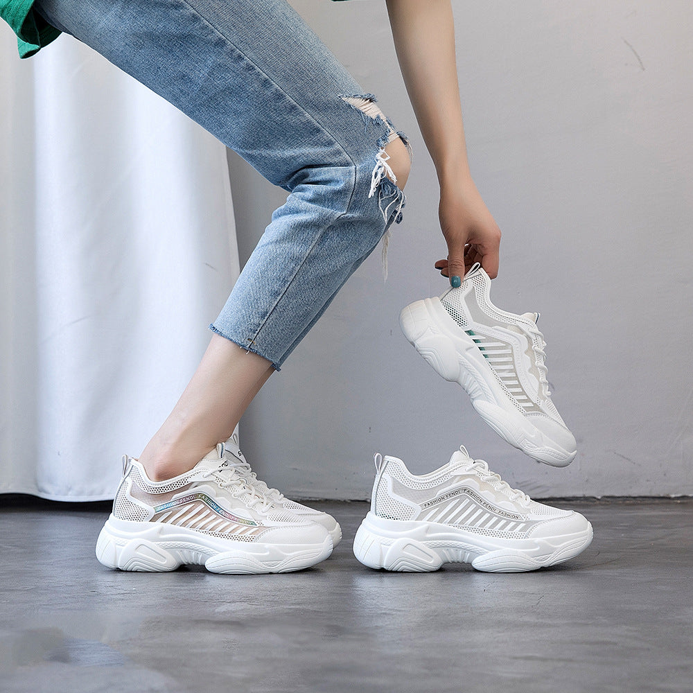 Zapatos informales versátiles de estilo coreano Plantilla de aumento de altura para mujer