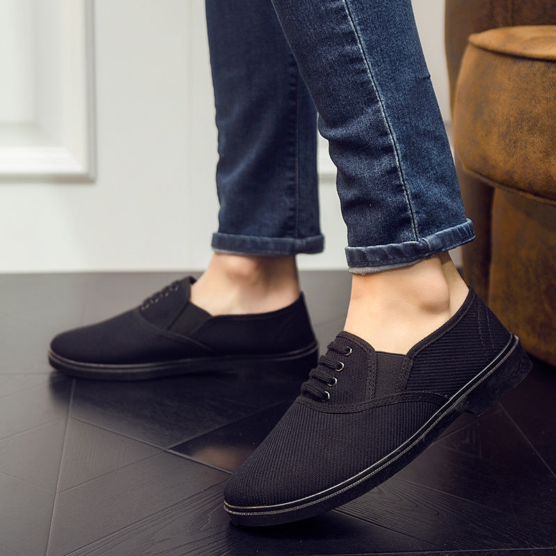 Men's Black And Low Upper Slip-on Labor Protection Men's Shoes