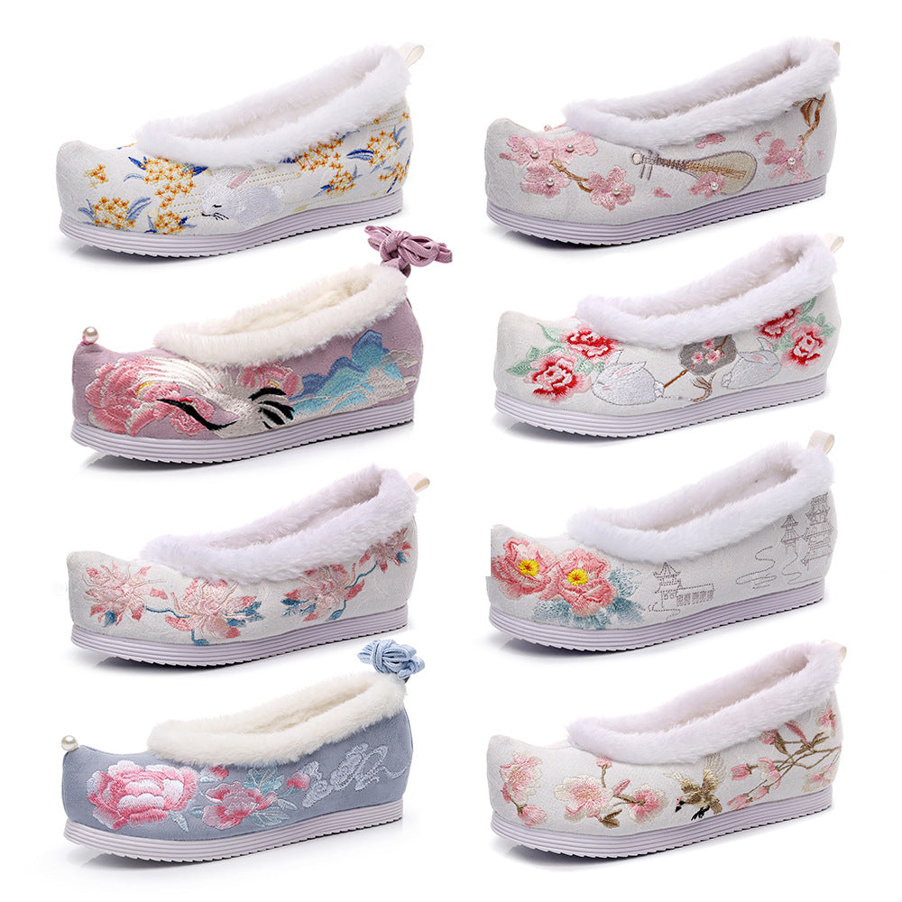 Bow For Han Chinese Clothing Chaussures en toile de style antique