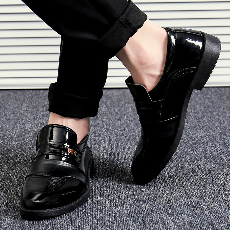 Unique Graceful Men's Business Formal Round Leather Shoes
