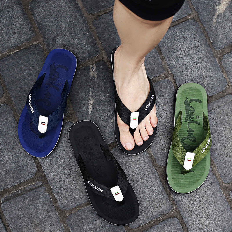 Popular Men's Summer Fashion Outdoor Thick-soled Flip Flops