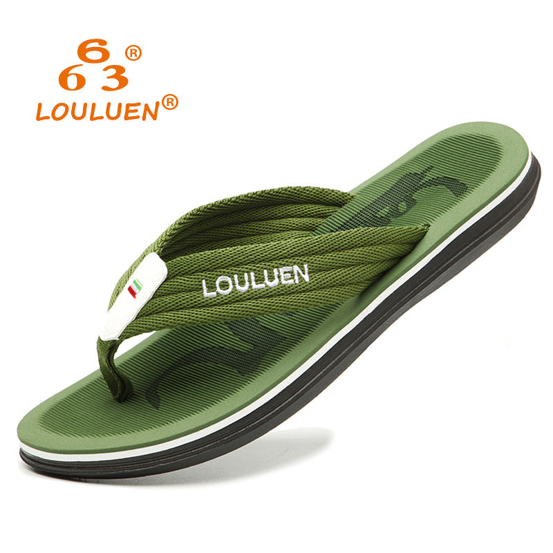 Beliebte Herren-Sommermode-Outdoor-Flip-Flops mit dicken Sohlen