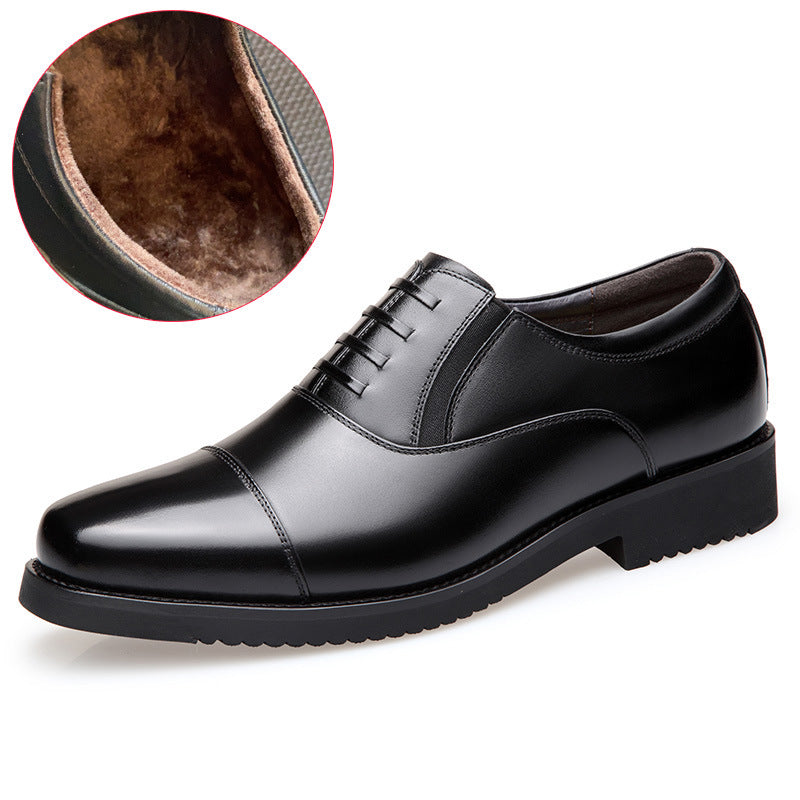 Zapatos de cuero profesionales de seguridad de tres secciones de ropa Formal de negocios para hombres