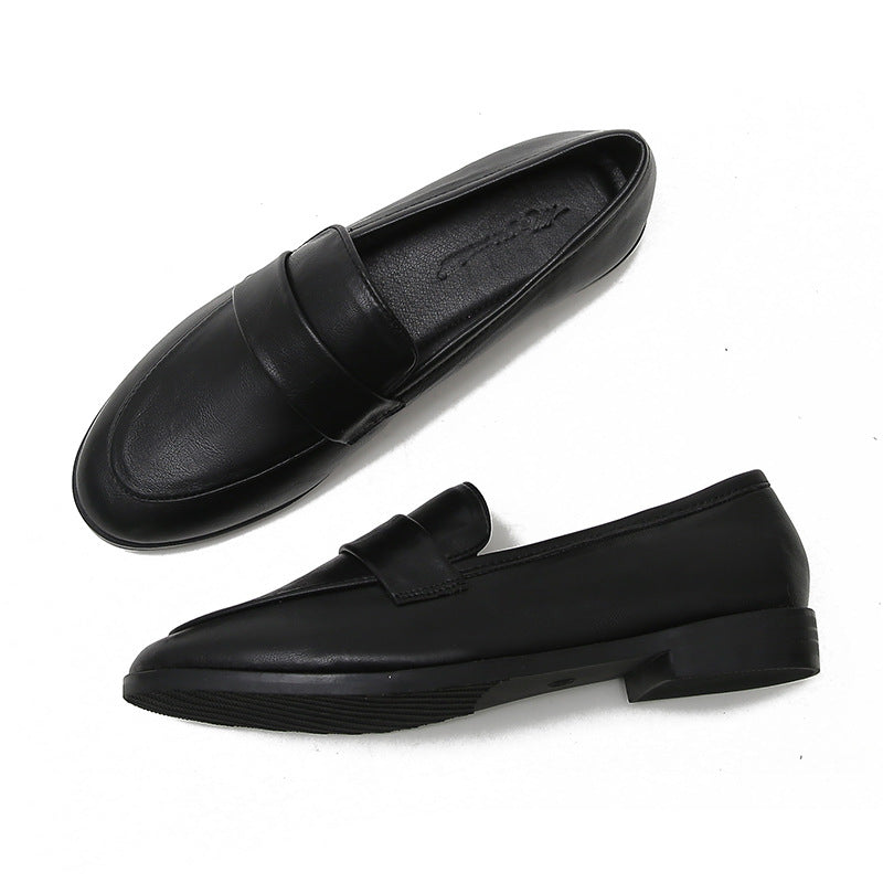 Women's British Style Autumn Flat Plus Size Loafers