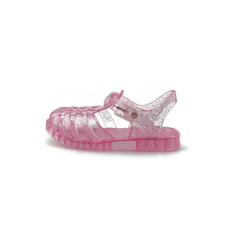 Kinder Sommer für Jungen Kristall koreanischen Stil einfache Kunststoff Jelly Sandalen