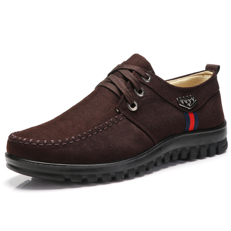 Men's Breathable Lace-up Business Leather Shoes