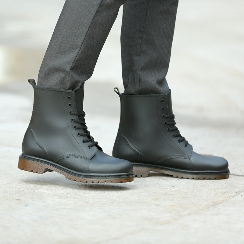 Trendy Men's Frosted Non-slip Wear-resistant Rubber Boots