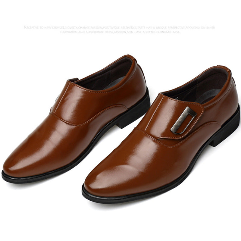 Chaussures en cuir à enfiler à la mode pour hommes