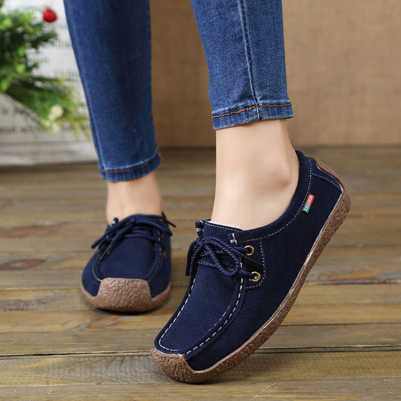 Women's Spring Real Comfortable Flat Mom Casual Shoes