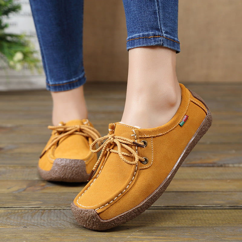 Women's Spring Real Comfortable Flat Mom Casual Shoes