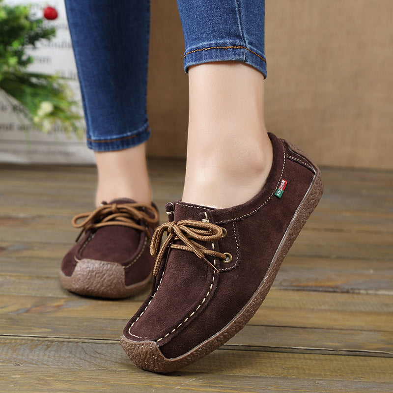 Women's Spring Real Comfortable Flat Mom Casual Shoes