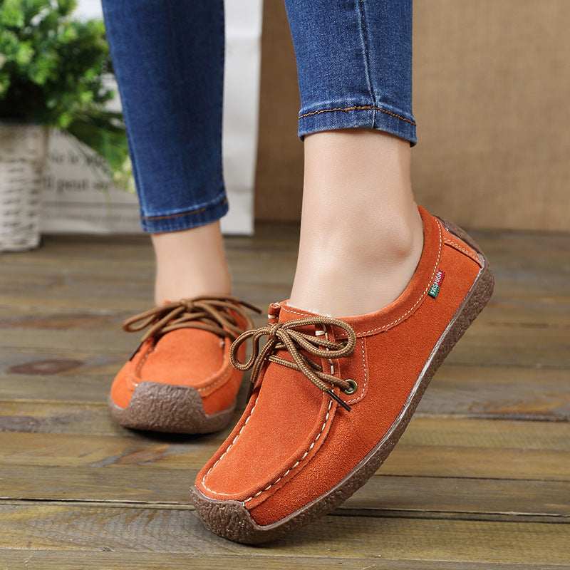 Women's Spring Real Comfortable Flat Mom Casual Shoes