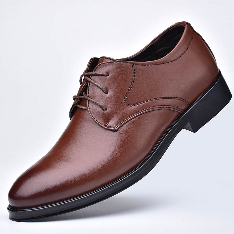 Classic Men's Business Formal Wear Lace Leather Shoes