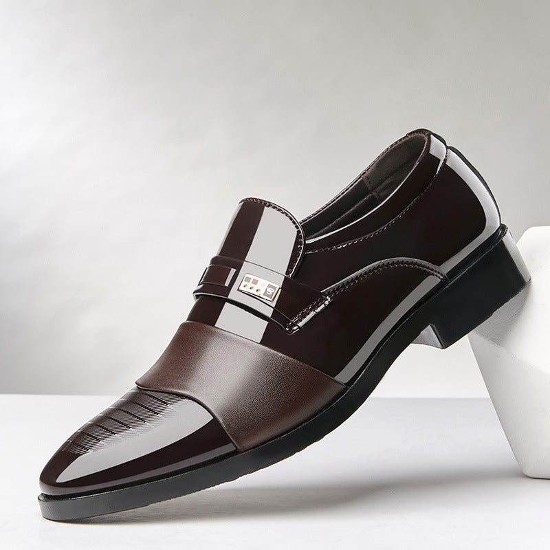 Men's Business Formal Large Size Slip-on Cotton-padded With Leather Shoes
