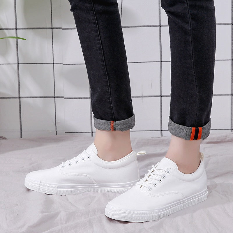 Men's Liberation Low-top White Female Track And Field Canvas Shoes