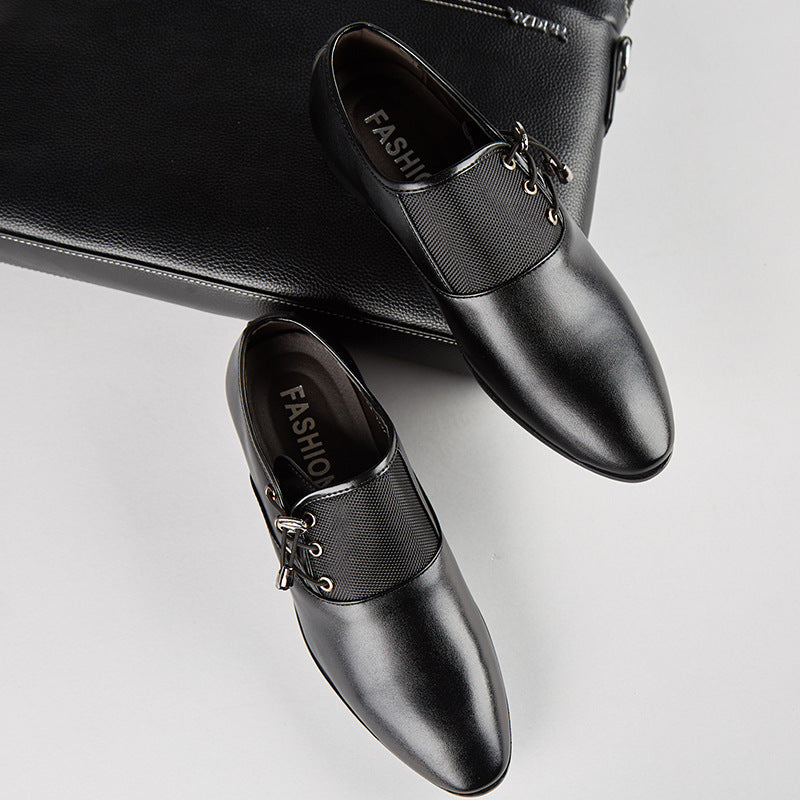 Men's Business Formal Versatile Wedding Soft Surface Leather Shoes
