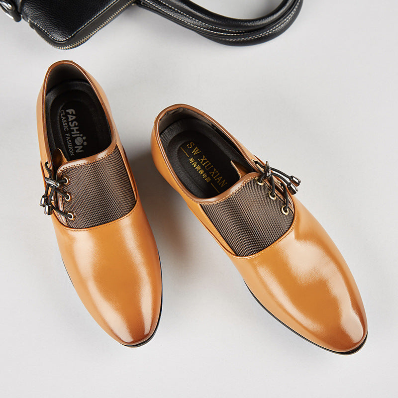 Men's Business Formal Versatile Wedding Soft Surface Leather Shoes