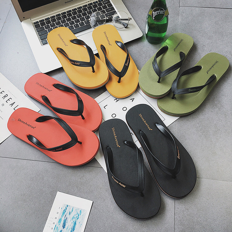 Herren Sommer Britische Mode Persönlichkeit Trend Flip-Flops Outdoor Große Flip-Flops