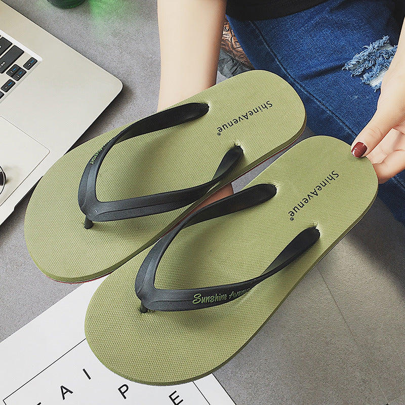 Herren Sommer Britische Mode Persönlichkeit Trend Flip-Flops Outdoor Große Flip-Flops