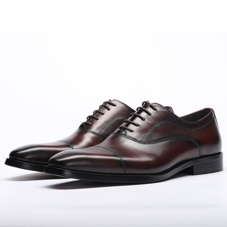 Zapatos de suela Coreana de cuero de tres articulaciones formales para hombre