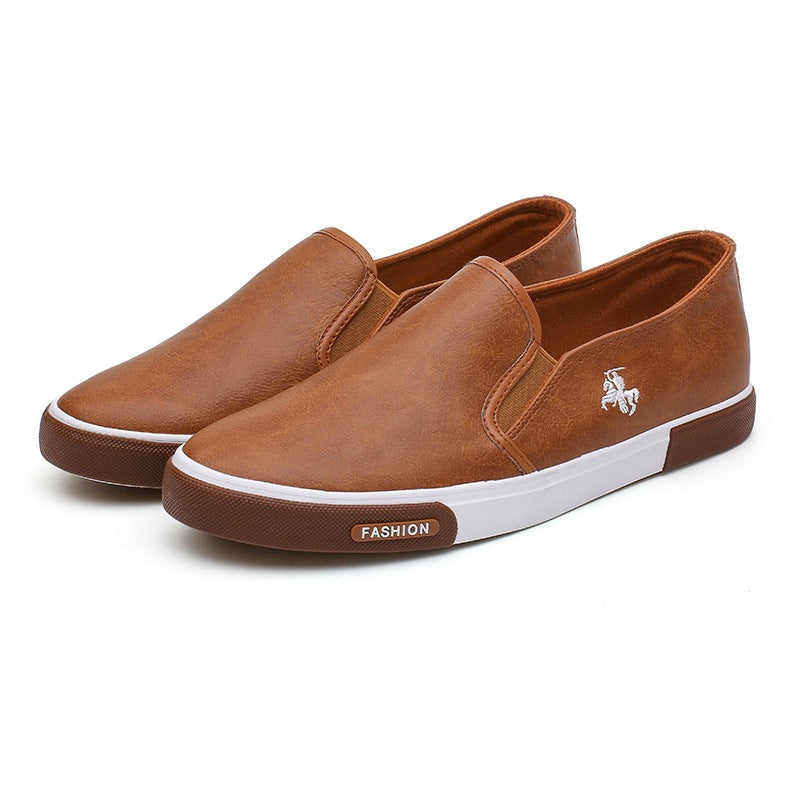 Stilvolle Herren-Sommer-Slip-on-Freizeitschuhe in weißer Größe