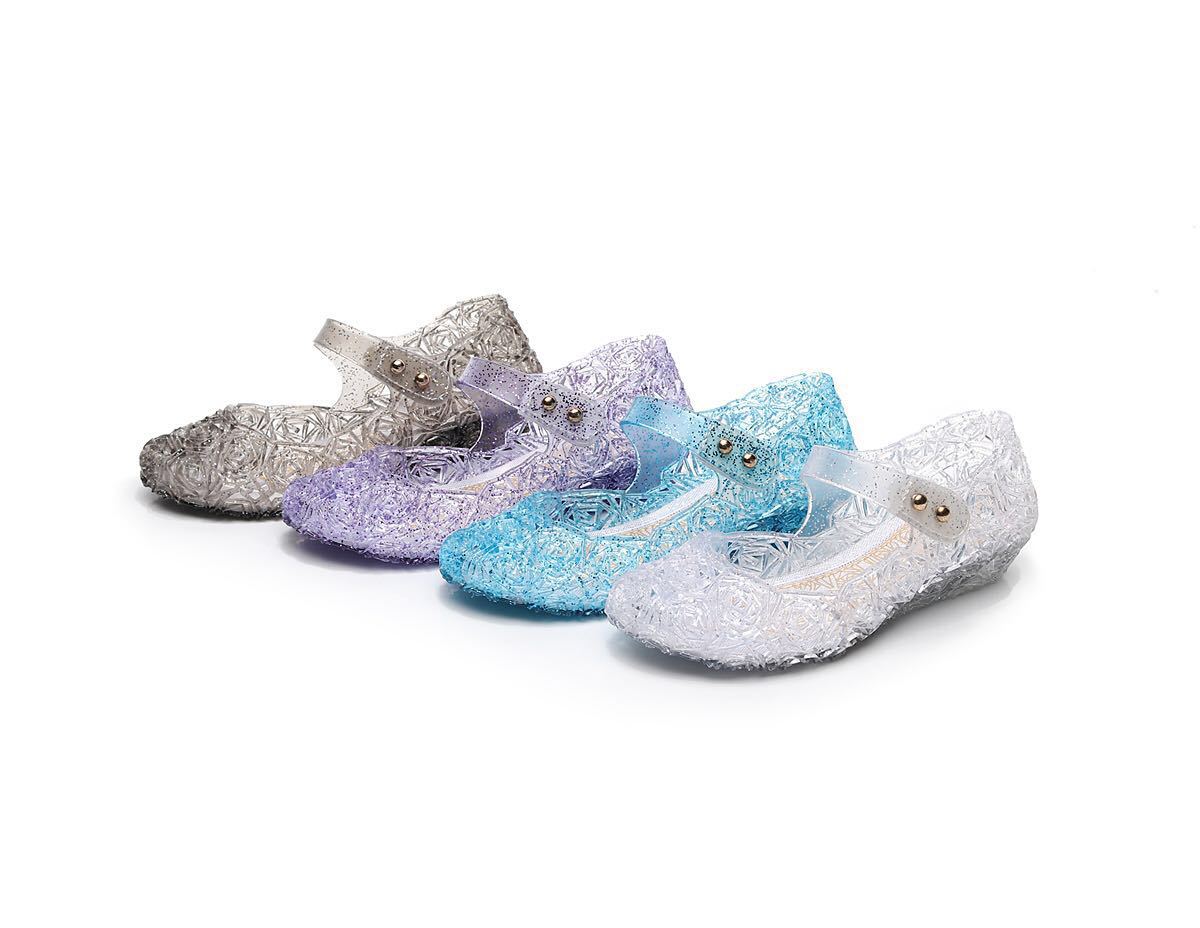 Children's Frozen Elsa Princess Performance Bag High Sandals