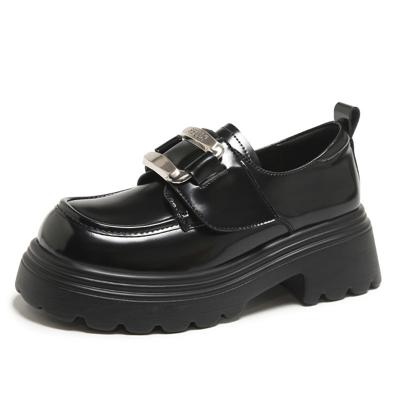 Bequeme, weiche und vielseitige Loafer mit elegantem quadratischem Plateau für Damen