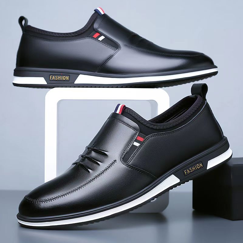 Durable Men's Business Fashion Four Doug Leather Shoes