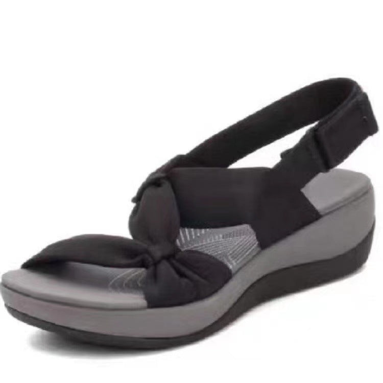 Women's Plus Size Simple Peep Toe Platform Sandals