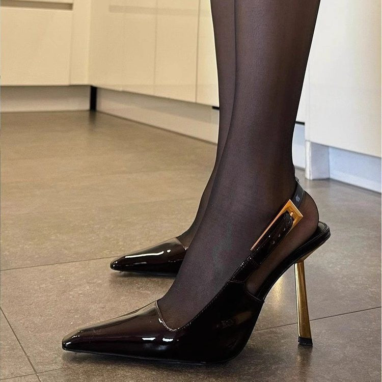 Women's Pointed High Stiletto Summer Elegant Patent Heels